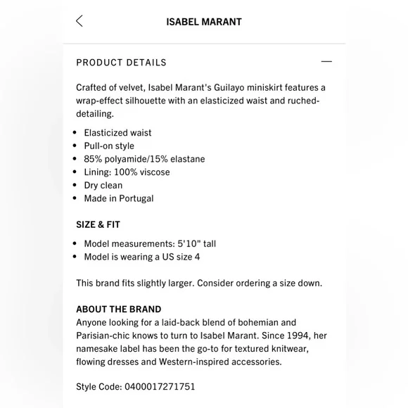 NWT ✨ Isabel Marant floral velvet mini skirt 38 - Picture 9 of 9